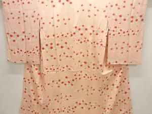 アンティーク　錦紗菊に楓・梅模様長襦袢